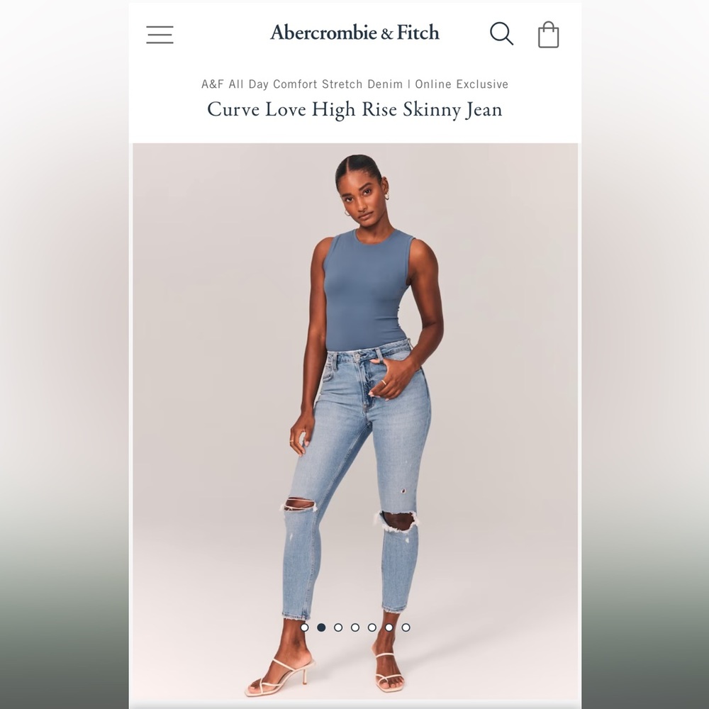 NWT A&F Curve Love High Rise Skinny Jean